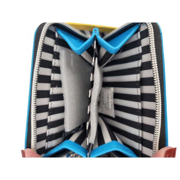 Marc Tetro Schnauzer Dog Wristlet Wallet Black Zippered Coin Purse‎ Card Wallet - Picture 2 of 3